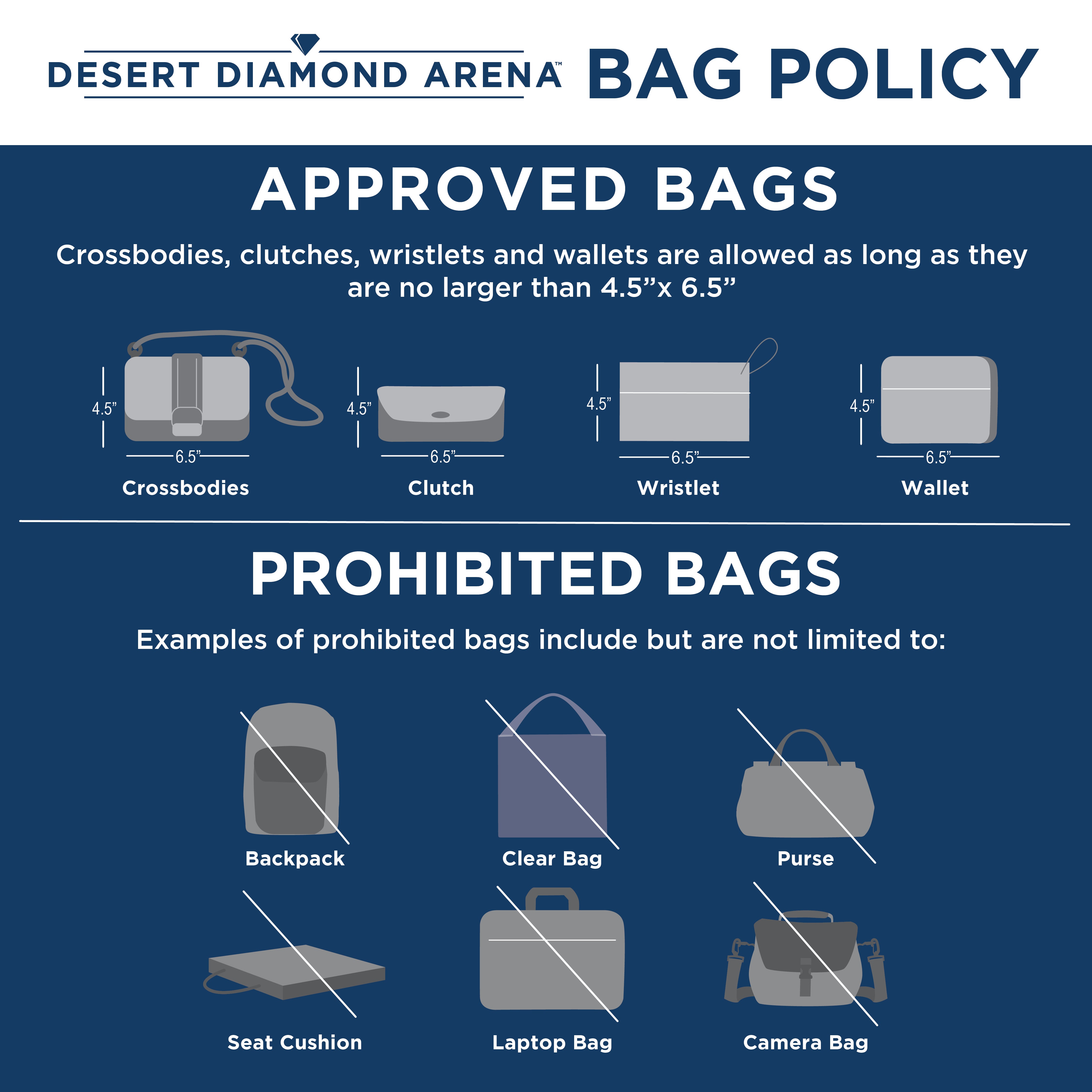 royal farms arena bag policy